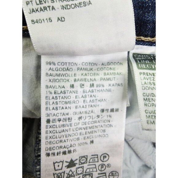 Levis 31X29 Womens Size 12M 529 Curvy Bootcut Blue Denim 5 Pocket Logo Tag Jeans - Picture 8 of 14